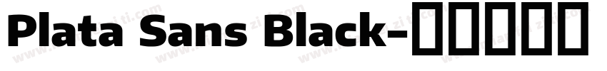 Plata Sans Black字体转换